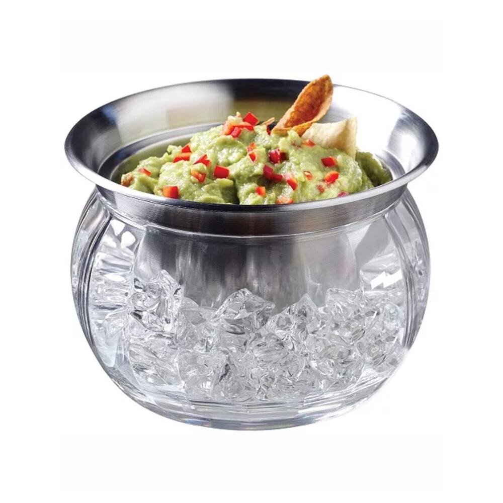Iced Dip 3 Piece Chilled Serving Bowl Set Dip Bowl by Prodyne